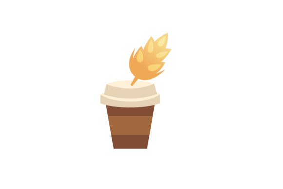 Coffee Cup and Feather Spoon Svg: Graphics and Illustrations for Local Business