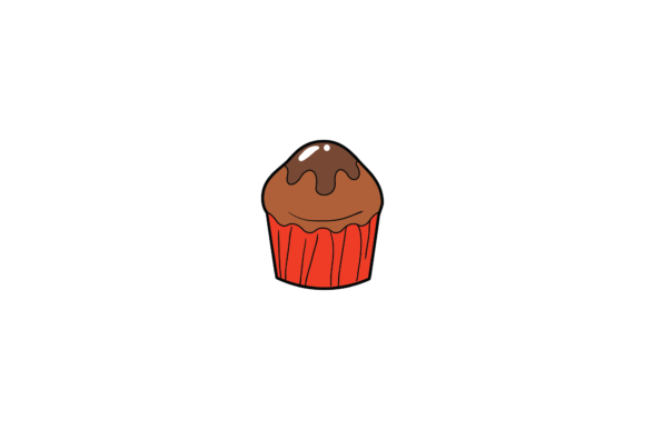Coffee Cup Cake Stickers Icon Svg