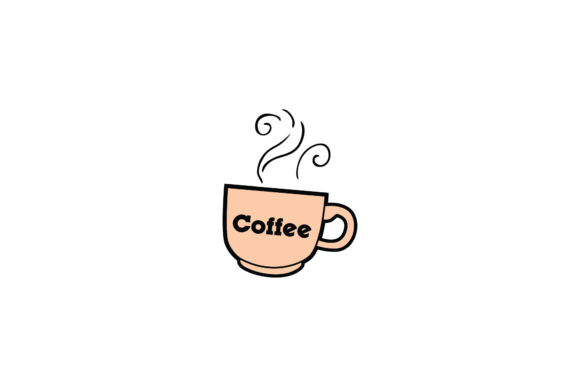 Coffee Cup Glass Icon Stickers Svg Graphics