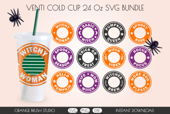 Halloween Venti Cold Cup Bundle 24 Oz: Graphics & Crafts