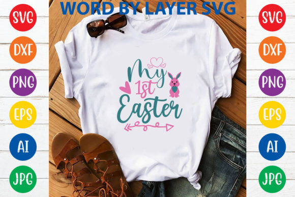 My 1st Easter Svg Design for Graphics and Tumbler Wraps