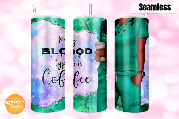 My Blood Type is Coffee Skinny Tumbler: Graphics and Crafts