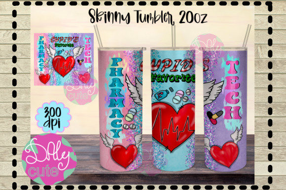 Pharmacy 20oz Tumbler PNG, Valentines Graphics