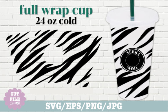 Seamless Full Wrap Zebra Print Svg for Graphics and Crafts