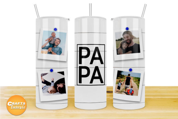 Skinny Tumbler Wraps Polaroid Photo: Graphics & Crafts