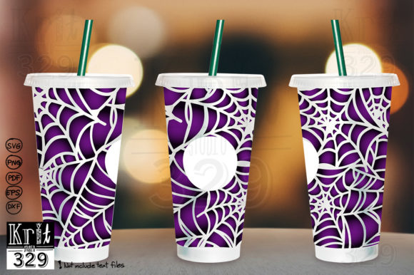 Spider Web Decal SVG Venti Cold Cup: Graphics and Crafts for Creative Marketing