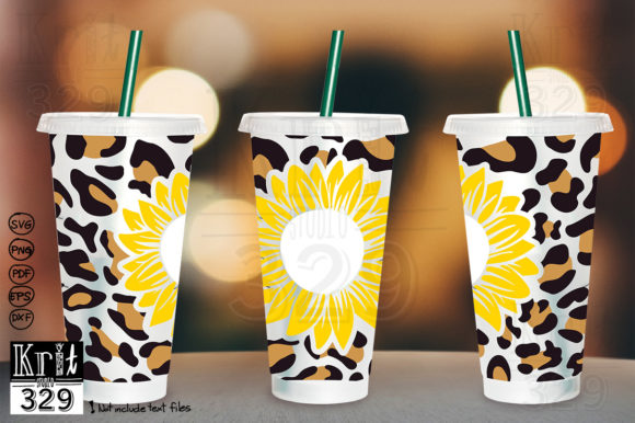 Sunflower Cheetah Skin Svg Decal: Graphics with a Handmade Vibe