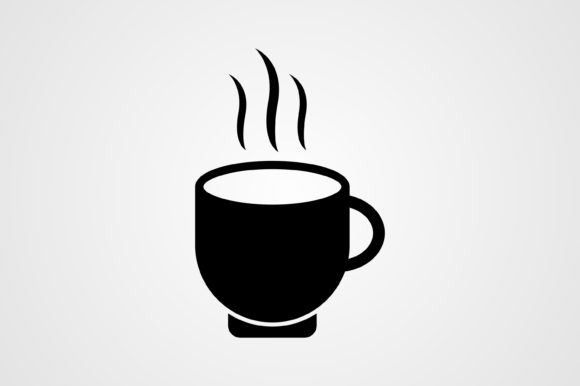 Tea Cup Glyph Icon for Graphics and Icons